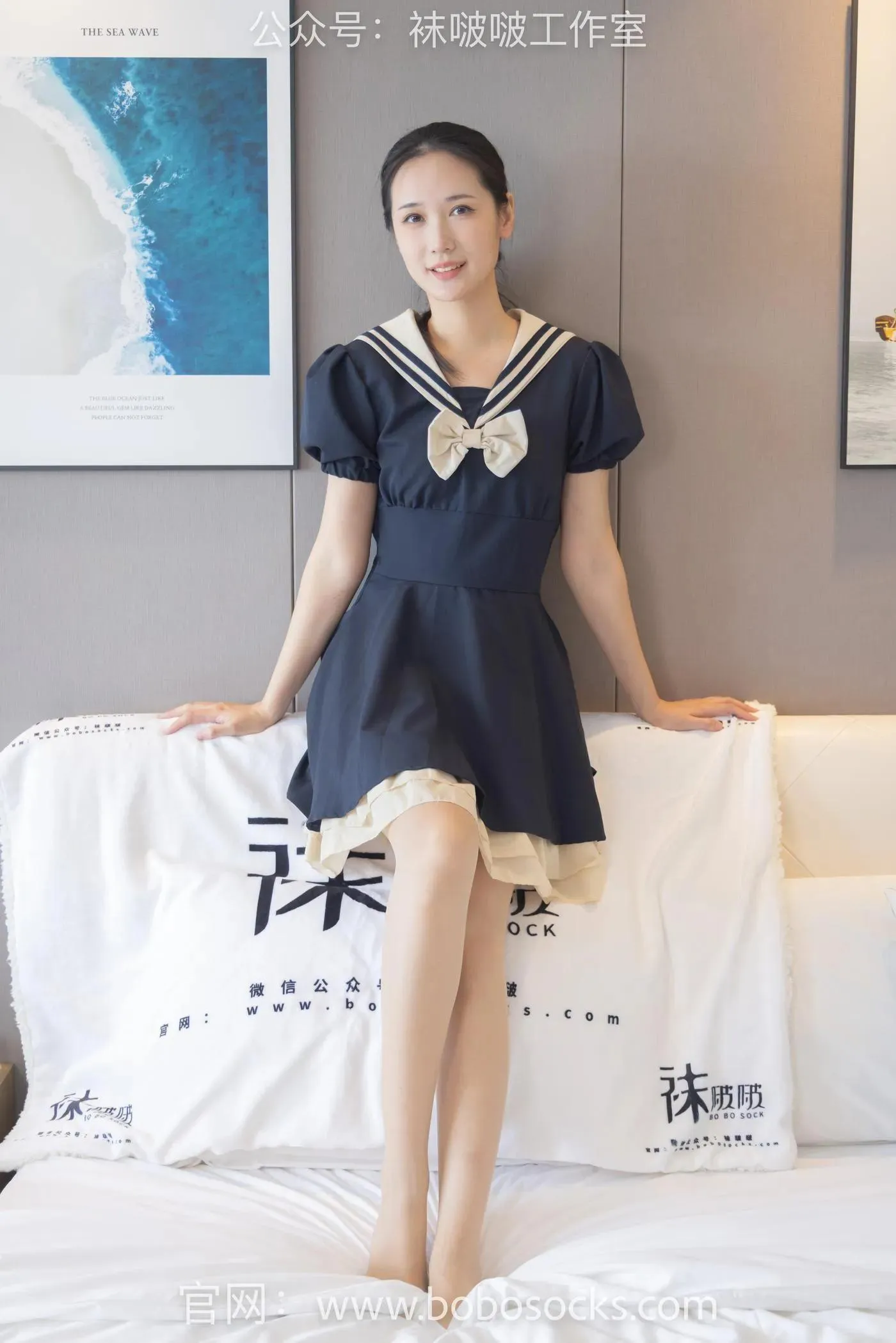 [BoBoSocks袜啵啵]NO.107 小安-平底鞋、白棉袜、肉丝 [140P]插图2